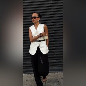 Womens White Button Down Top